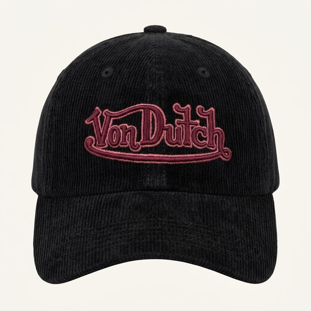 VON DUTCH 코튜로이 볼캡 블랙 1