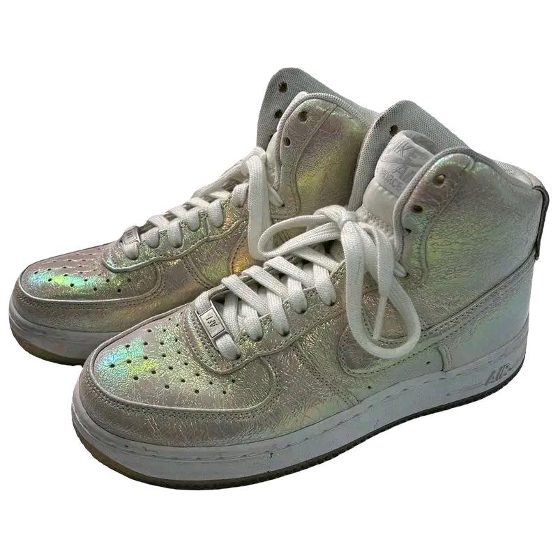 NIKE 에어포스 1 하이탑 실버 메탈릭 스니커즈 230 2