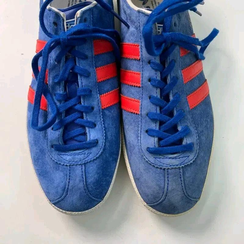 ADIDAS 가젤 스웨이드 블루 레드 스니커즈 265 5