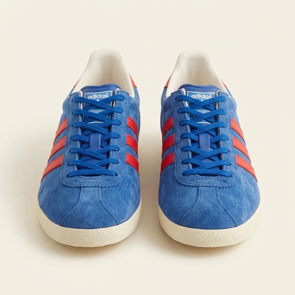 ADIDAS 가젤 스웨이드 블루 레드 스니커즈 265 1