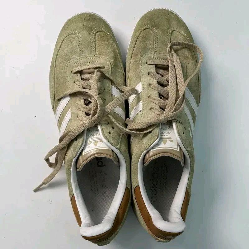 ADIDAS 삼바 스웨이드 베이지 스니커즈 265 6