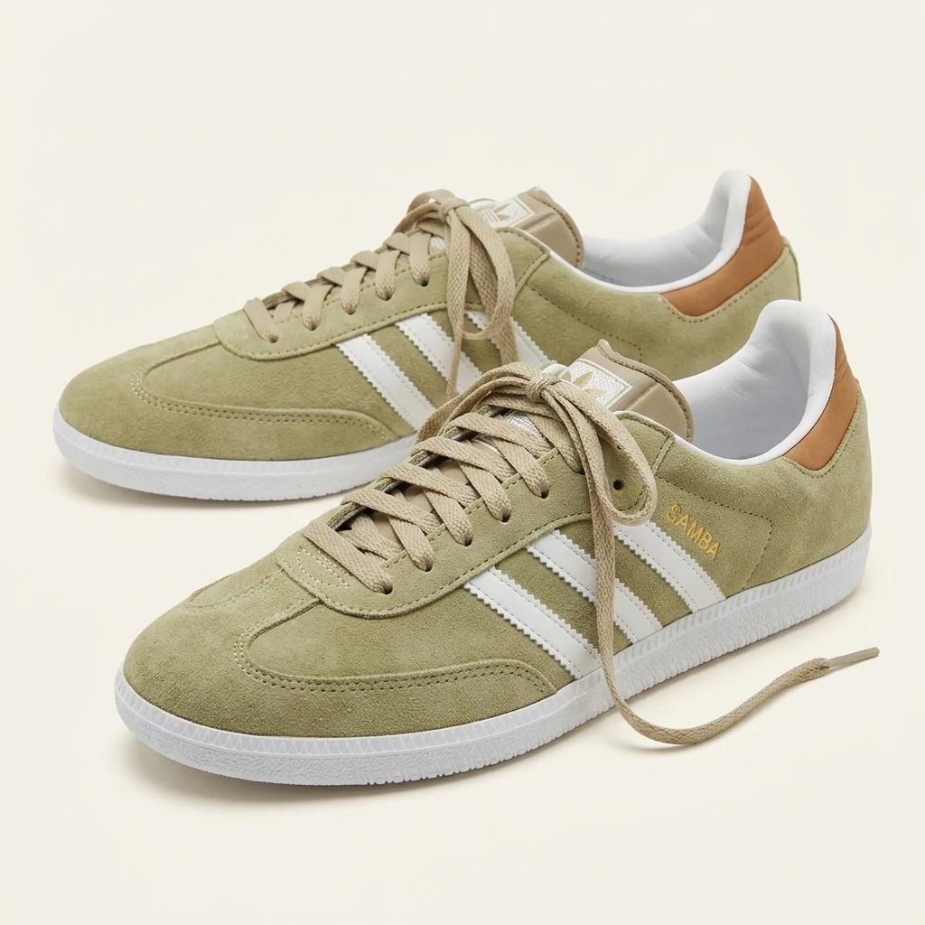 ADIDAS 삼바 스웨이드 베이지 스니커즈 265 1