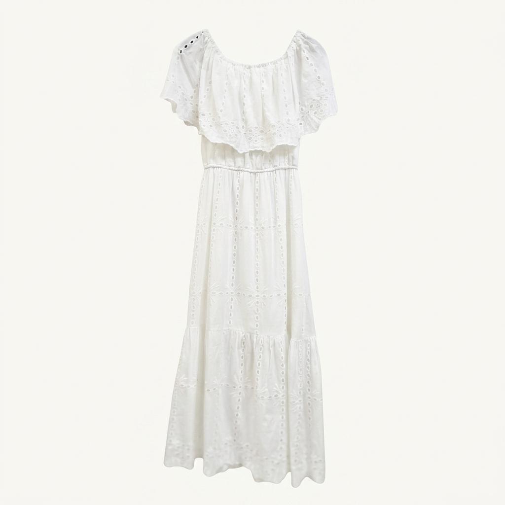 여리여리 아일렛 펀칭 롱원피스 1