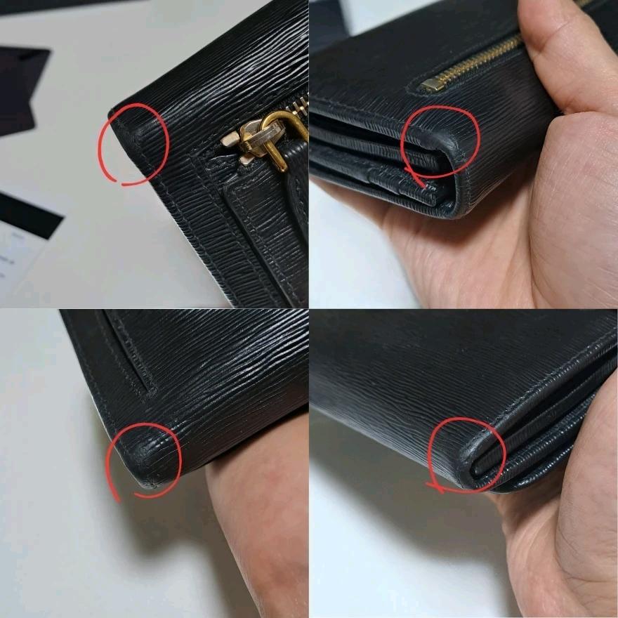 [100%/정품] 프라다 비텔로 무브 가죽 장지갑 블랙, 프라다지갑,프라다장지갑 8