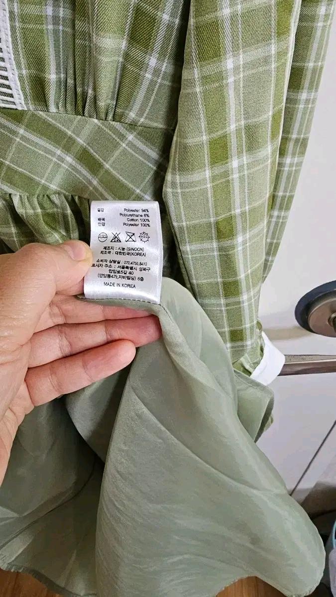 시눈 체크 오버핏 원피스 봄가을용  9