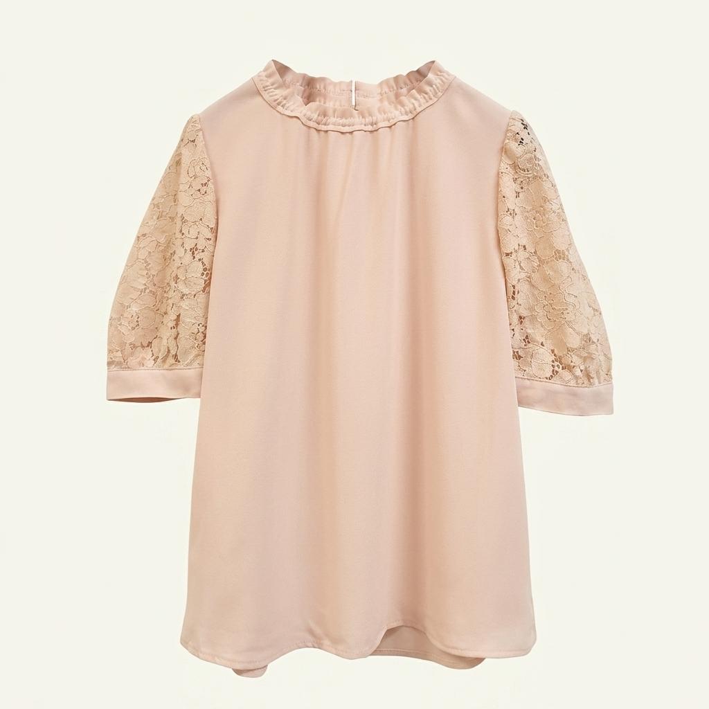 Bcbg 레이스벌룬소매 블라우스티 1