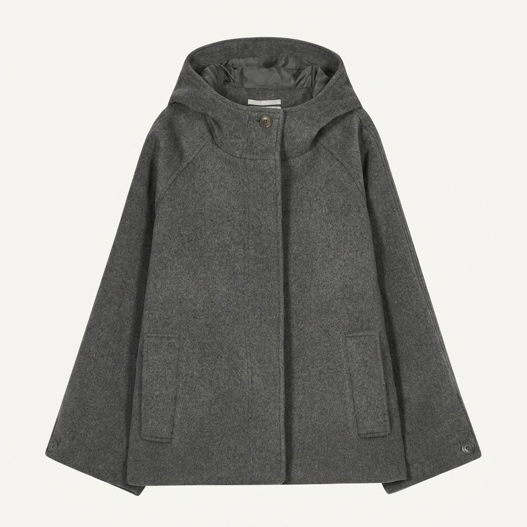 타입서비스 Hooded half coat(gray) 1