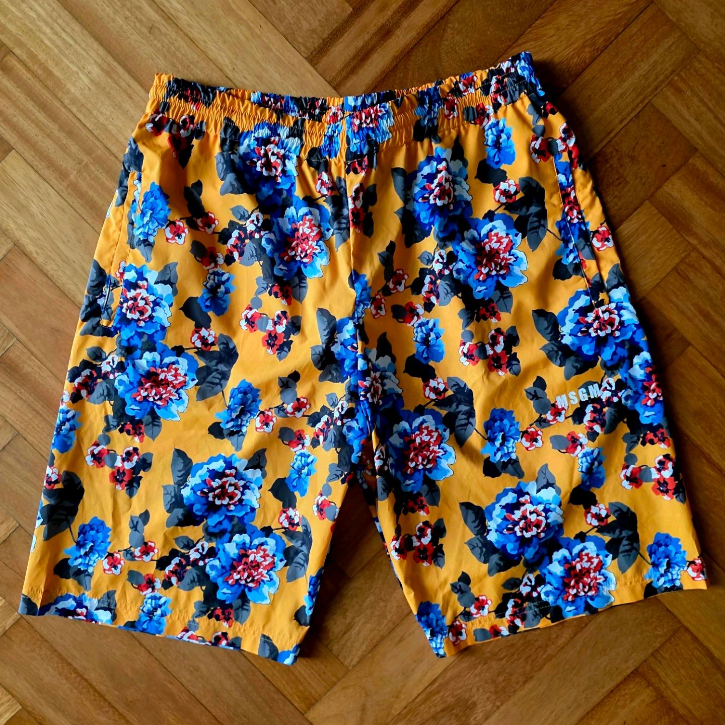 남성MSGM 밀라노 플라워 패턴 반바지 50 2