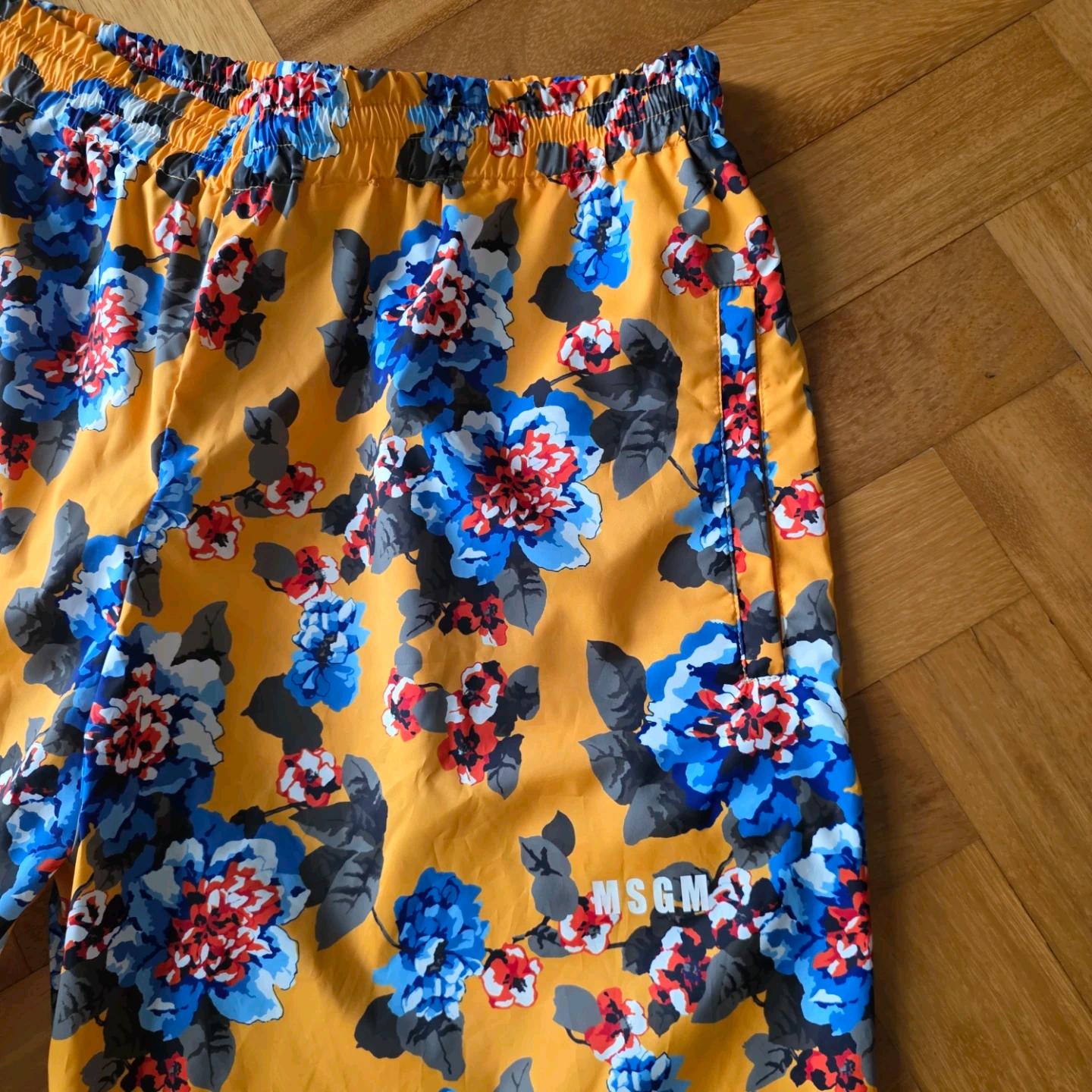 남성MSGM 밀라노 플라워 패턴 반바지 50 4