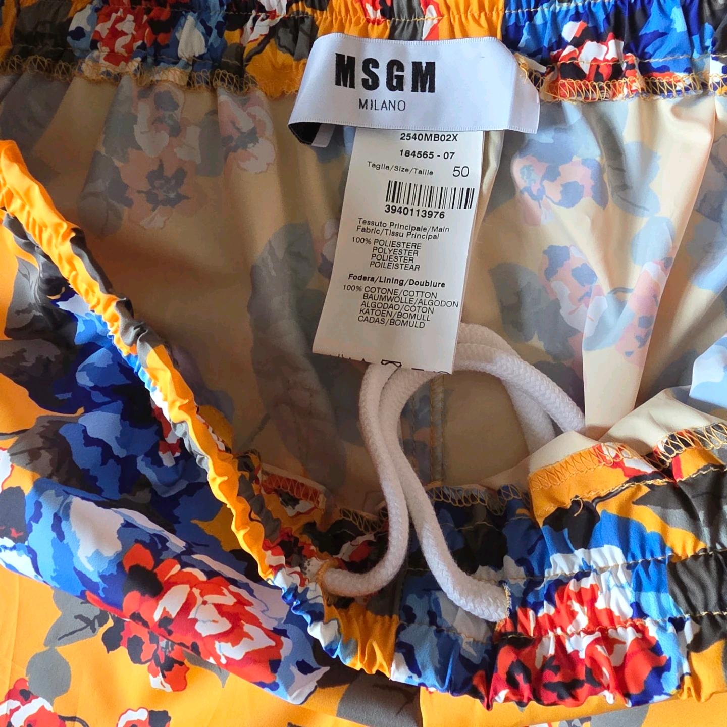 남성MSGM 밀라노 플라워 패턴 반바지 50 6