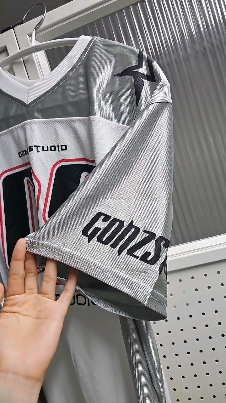 GONZSTUDIO 그래픽 배색 반팔 티셔츠 5