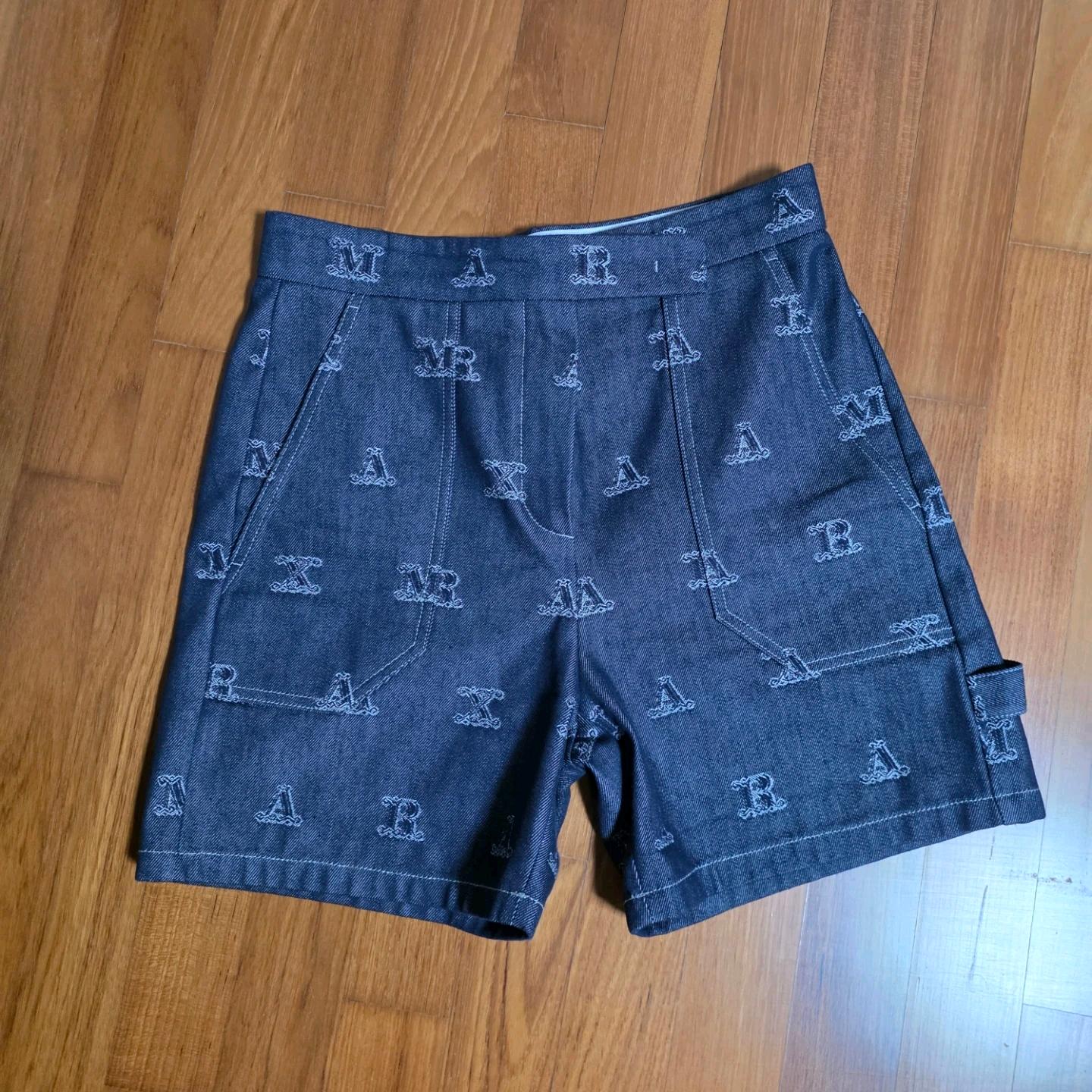 Max Mara 패턴 데님 반바지 US8/IT 42 (정품) 2