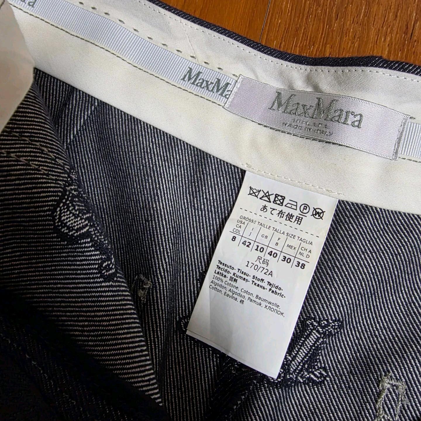 Max Mara 패턴 데님 반바지 US8/IT 42 (정품) 6