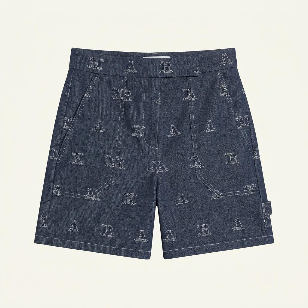 Max Mara 패턴 데님 반바지 US8/IT 42 (정품)