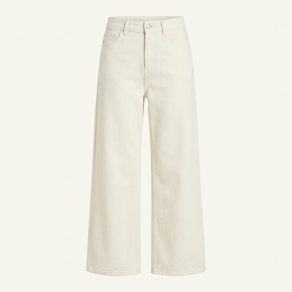 아이보리 와이드 데님 팬츠 M사이즈 1