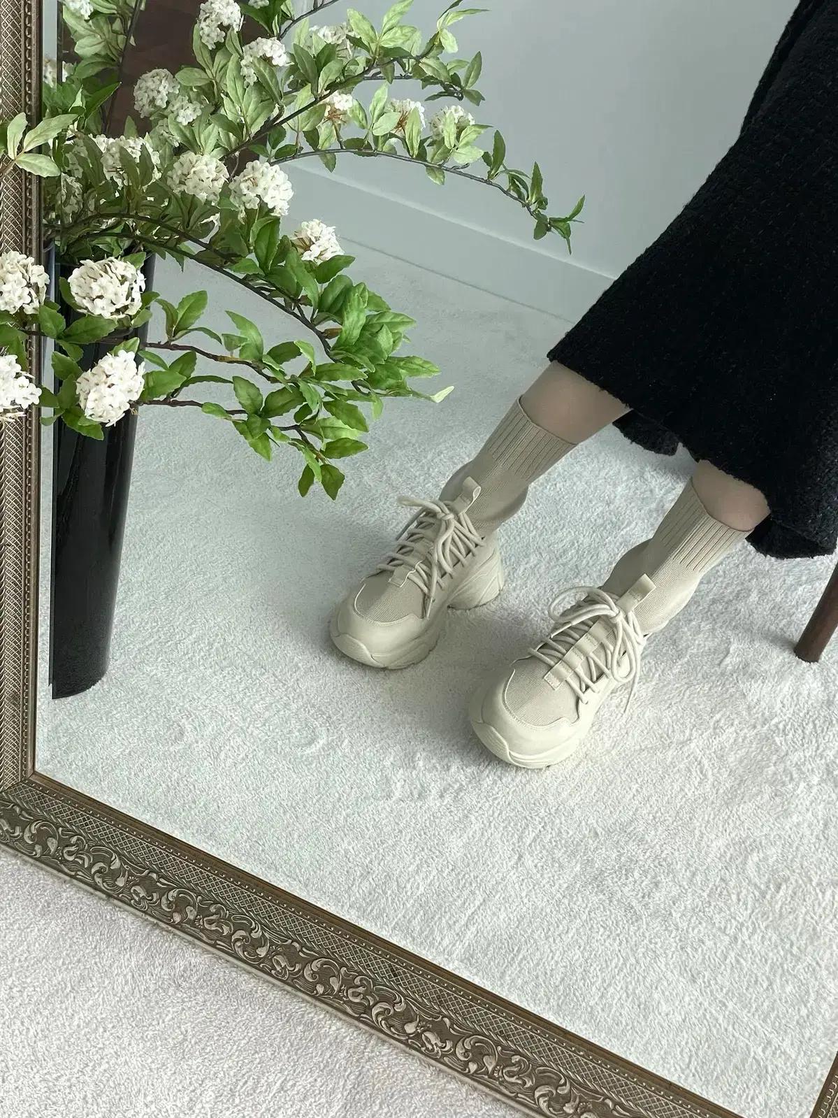 #세일 9432 하이탑 5cm 스판 스니커즈 235 블랙-새상품 11