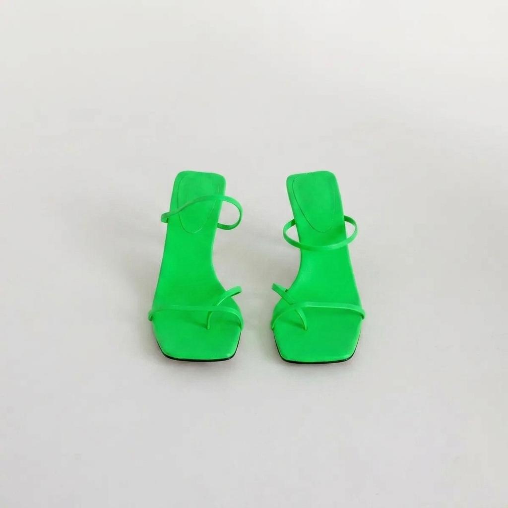 #750 슬림 스틸레토 8cm 샌들 240 그린 1