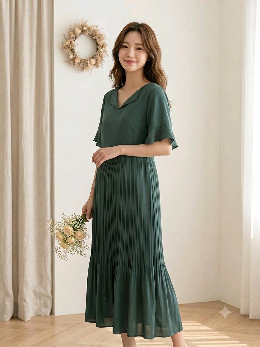 BESTI BELLI 플리츠 롱 원피스 66 10