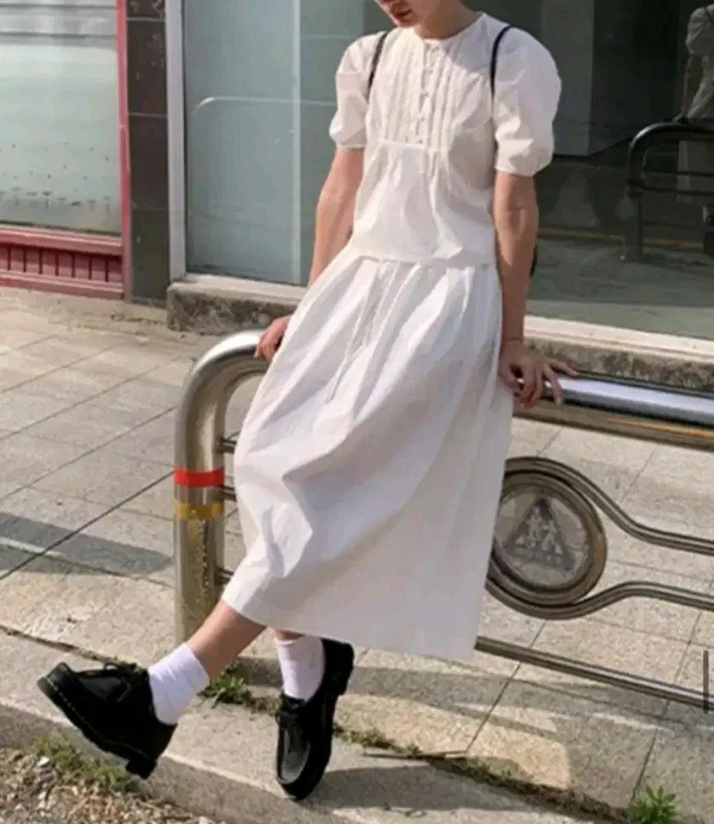 프론트로우 레이온혼방 스커트 2