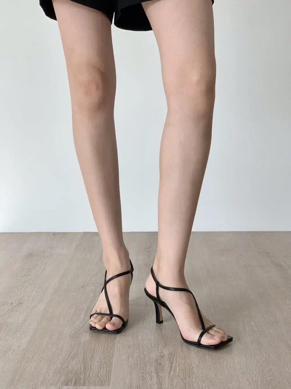 #401 스트랩힐 7cm 아이보리 230 4