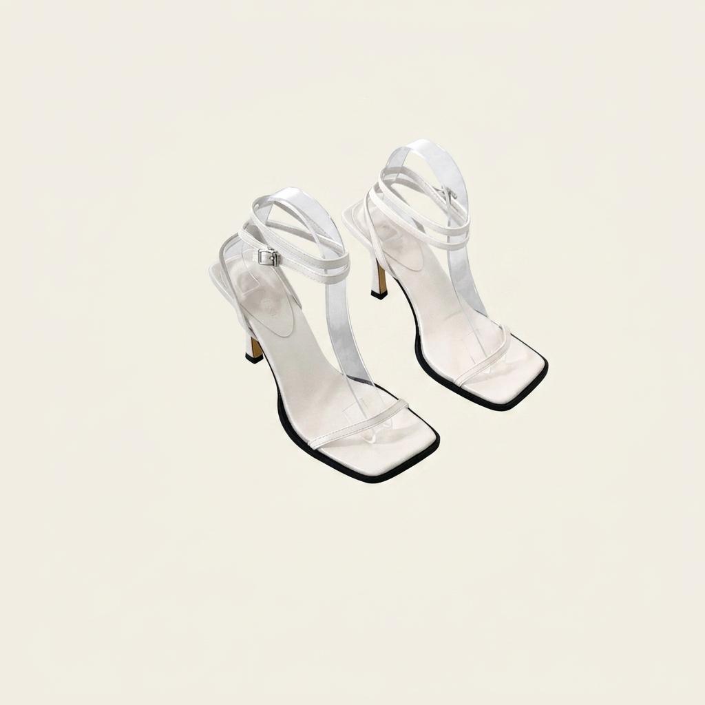 #753 투스트랩 8.5cm 샌들 245 아이보리 1