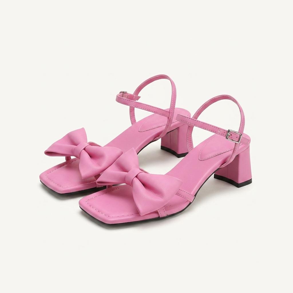 @311 러블리 리본 5.5cm 스트랩샌들 230 핑크-새상품 1