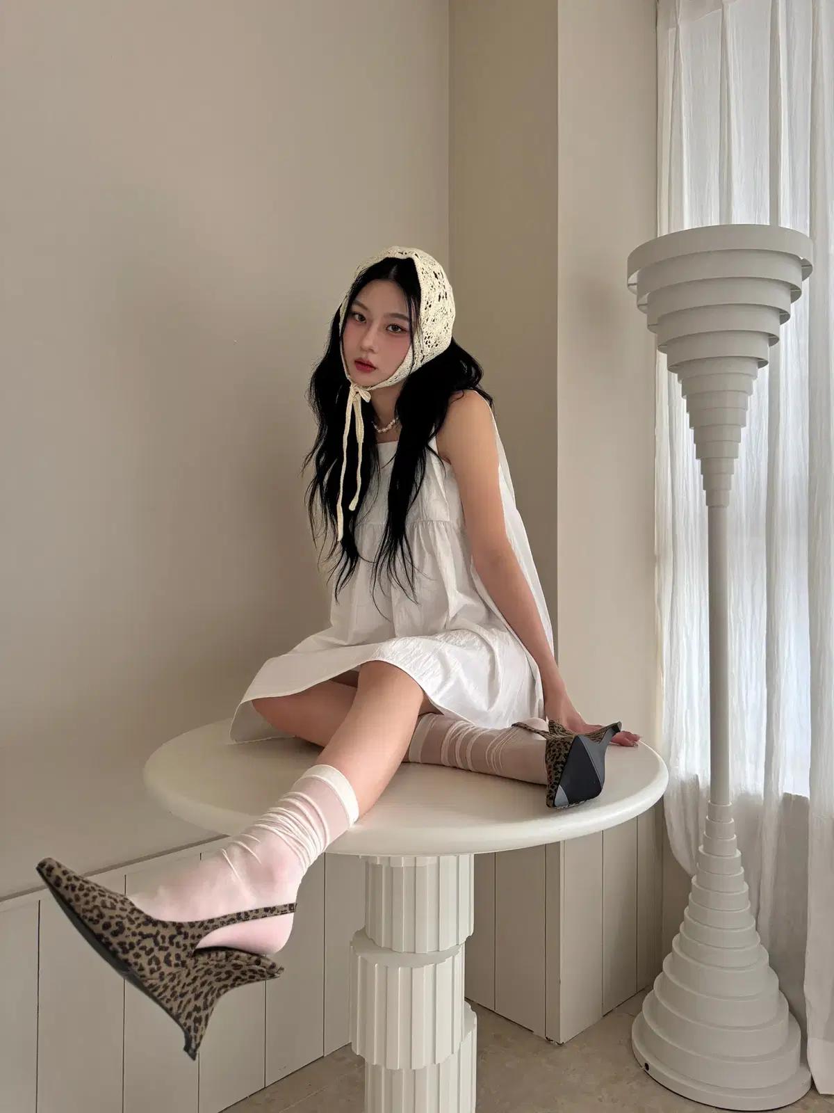 @9545 빈티지무드 10cm 웨지힐 245 블랙-새상품 5