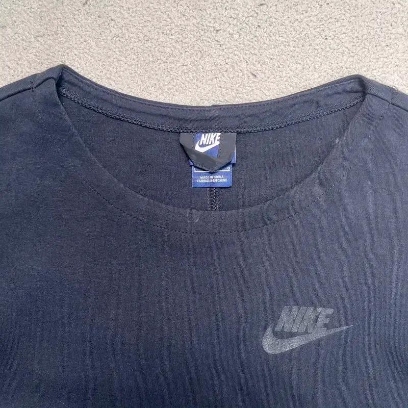 NIKE 스트링 크롭 맨투맨 블랙 L 3