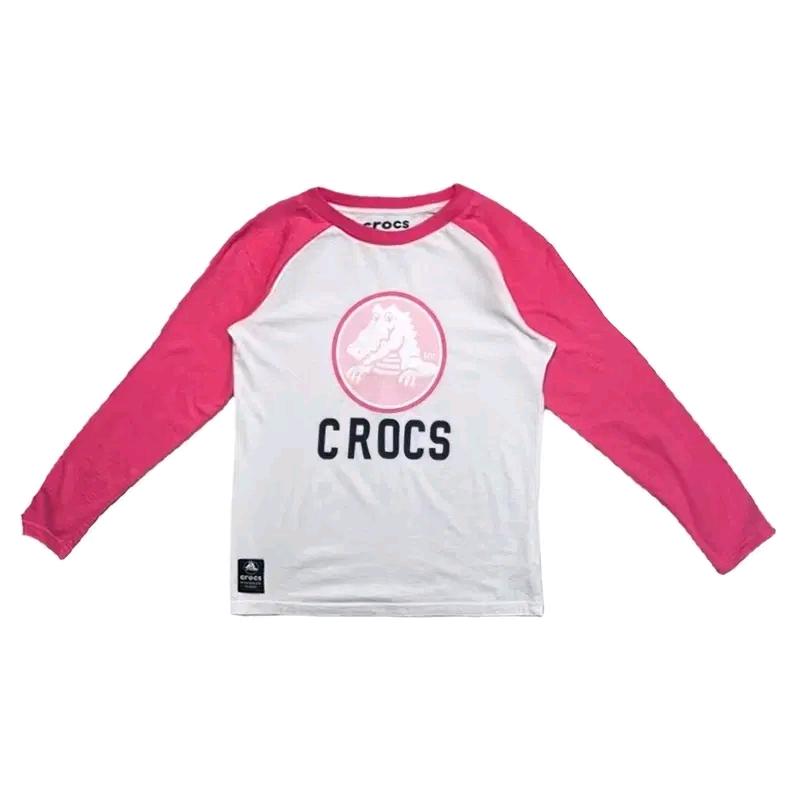 CROCS 레글런 롱슬리브 핑크 150 2