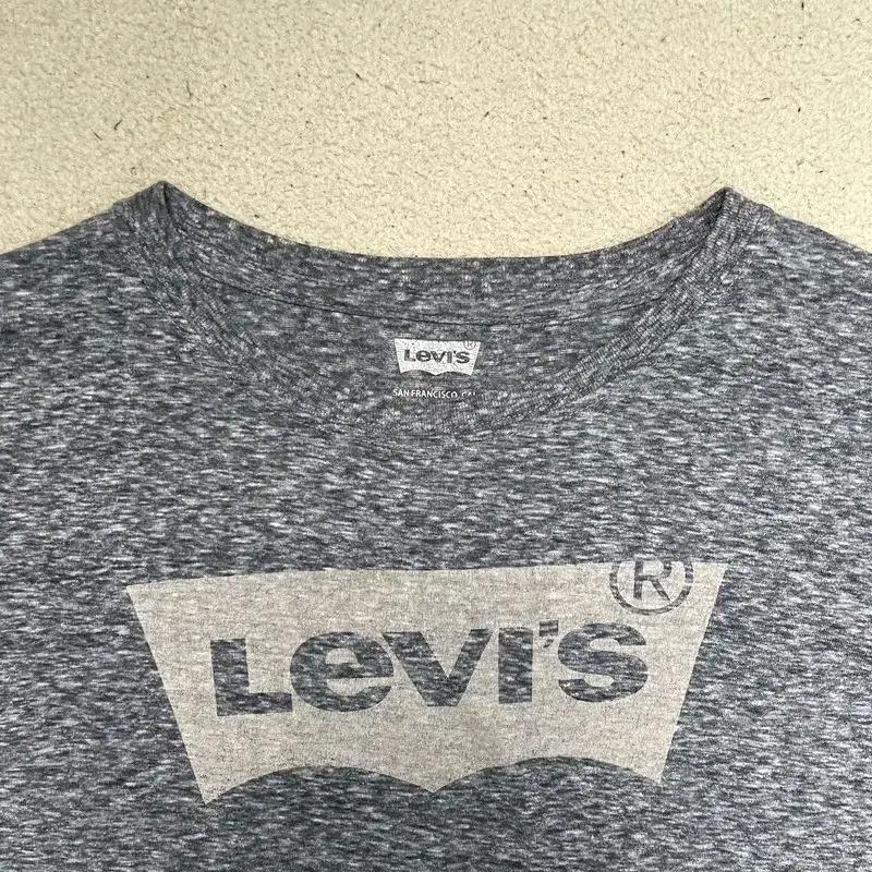 LEVI'S 프린팅 티셔츠 그레이 L 3