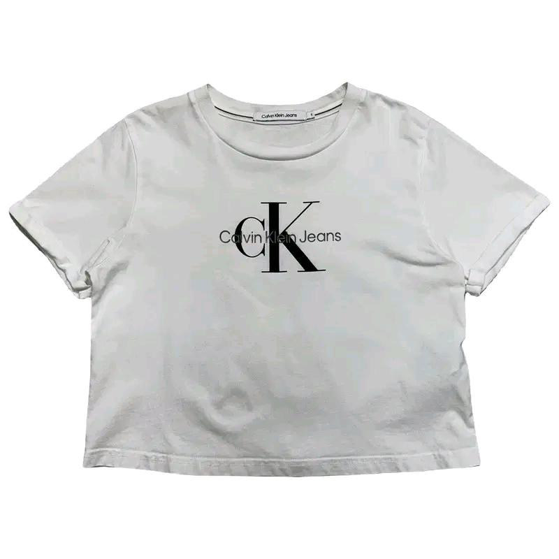 CALVIN KLEIN Jeans 크롭 프린팅 반팔티 S 2