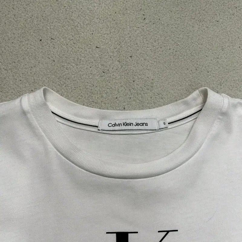 CALVIN KLEIN Jeans 크롭 프린팅 반팔티 S 6