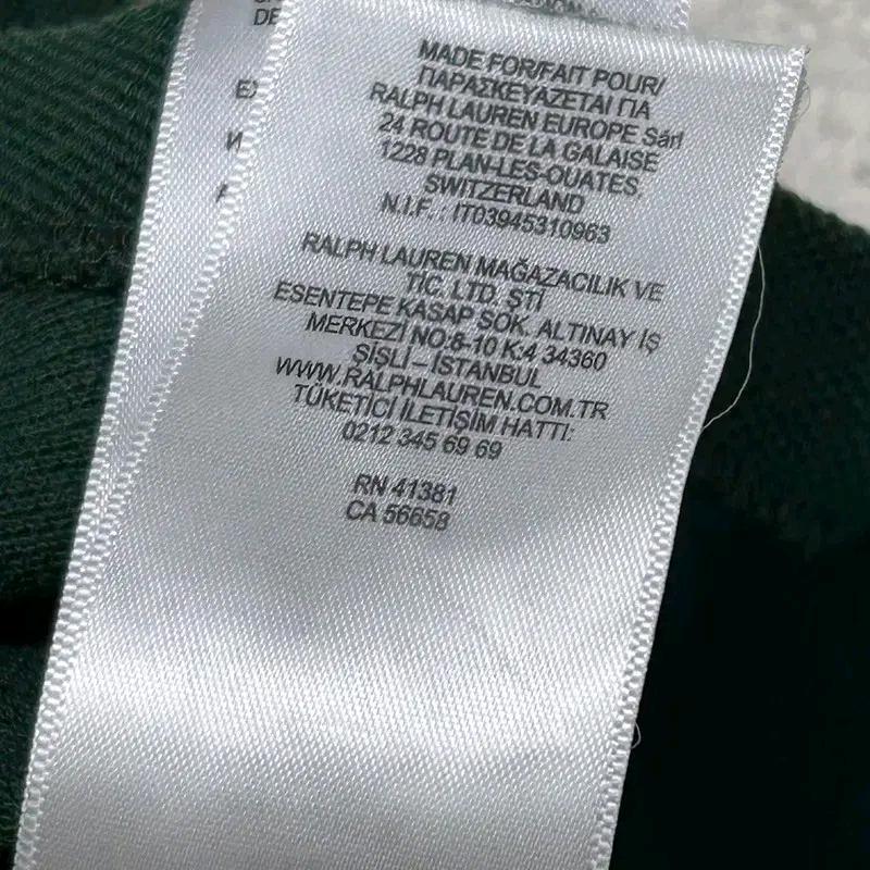 POLO RALPH LAUREN 커스텀핏 pk 반팔티 그린 XL 10