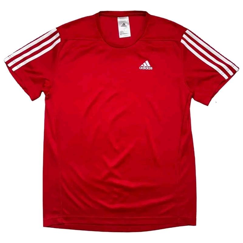 ADIDAS 기능성 티셔츠 레드 L 2
