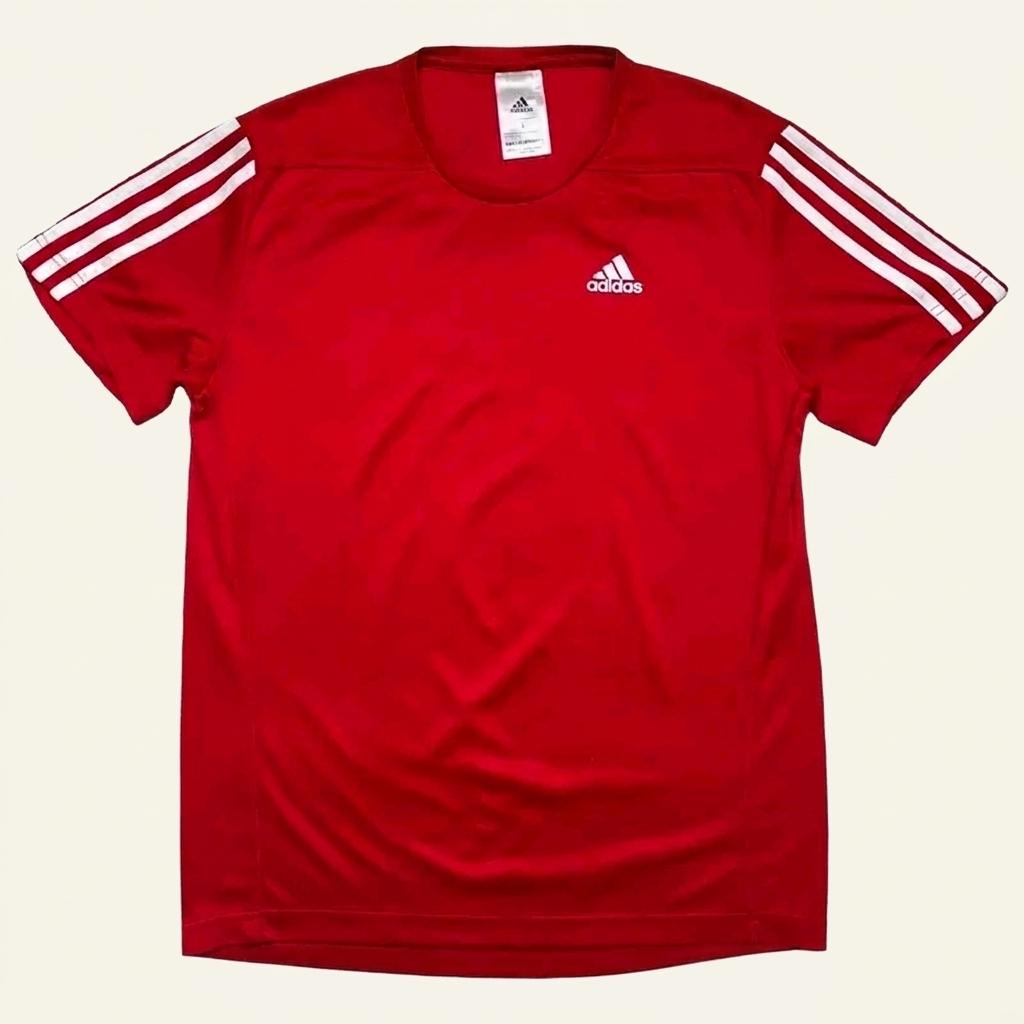 ADIDAS 기능성 티셔츠 레드 L 1