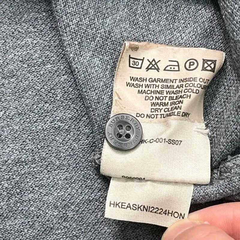 BURBERRY PK 카라티 그레이 M 8