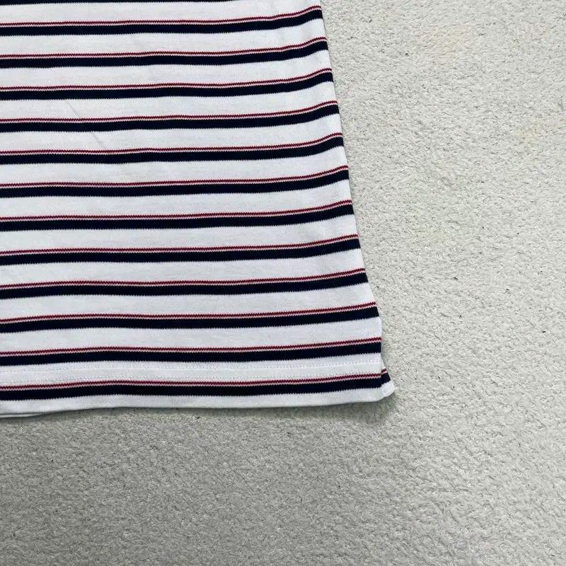TOMMY HILFIGER PK 스트라이프 카라티 화이트 L/G 6