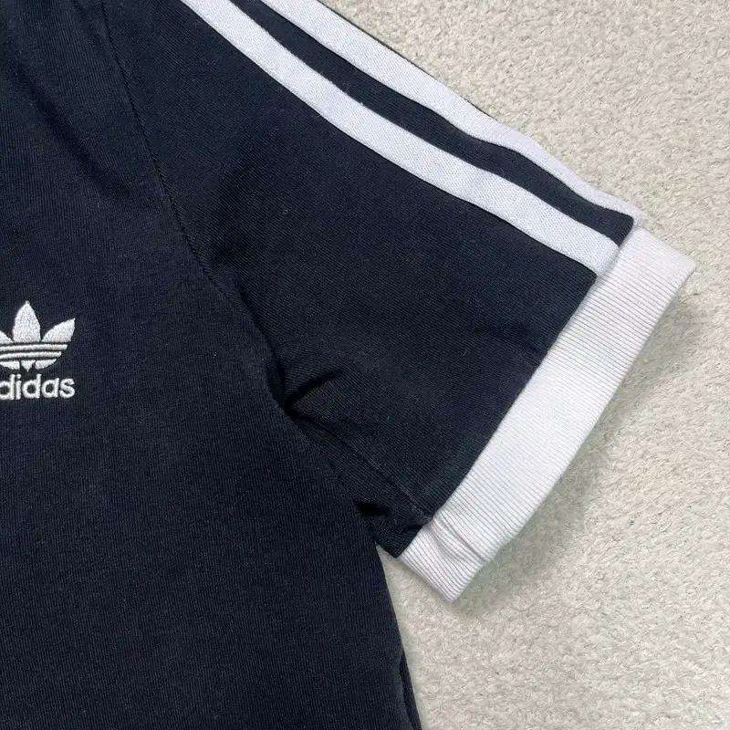 ADIDAS 브이넥 링거 크롭티 블랙 M 5