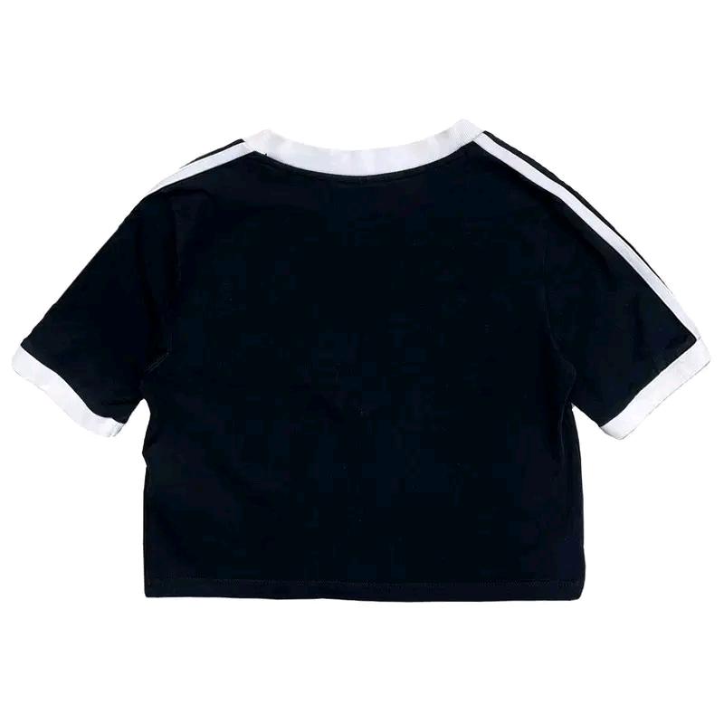 ADIDAS 브이넥 링거 크롭티 블랙 M 9
