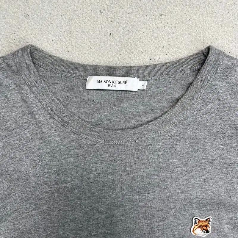 MAISON KITSUNE 폭스헤드 티셔츠 그레이 L 3
