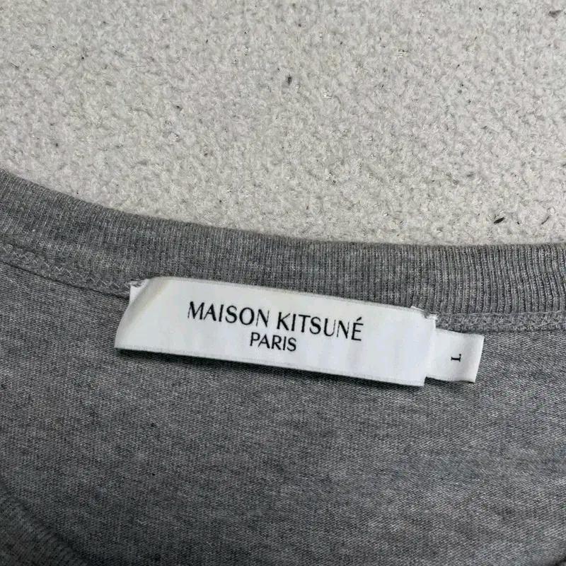 MAISON KITSUNE 폭스헤드 티셔츠 그레이 L 4