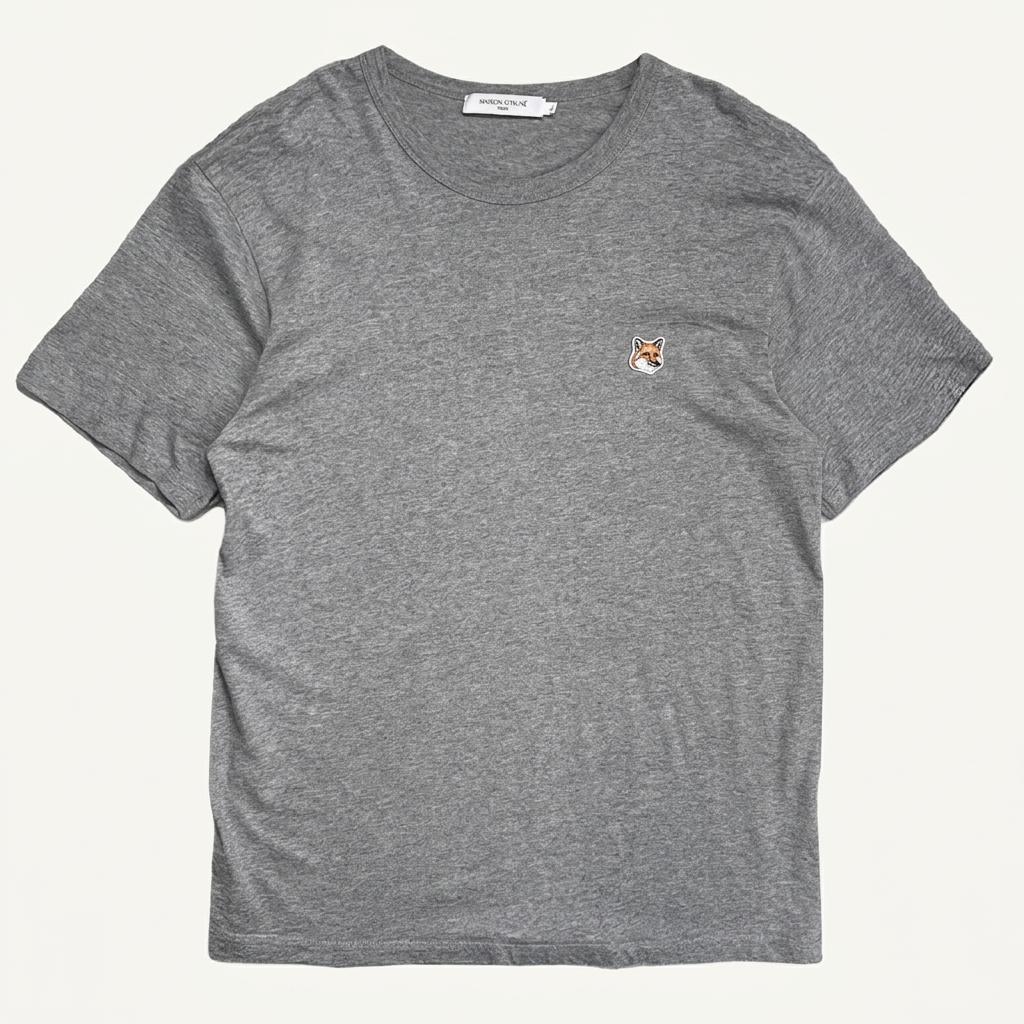 MAISON KITSUNE 폭스헤드 티셔츠 그레이 L 1
