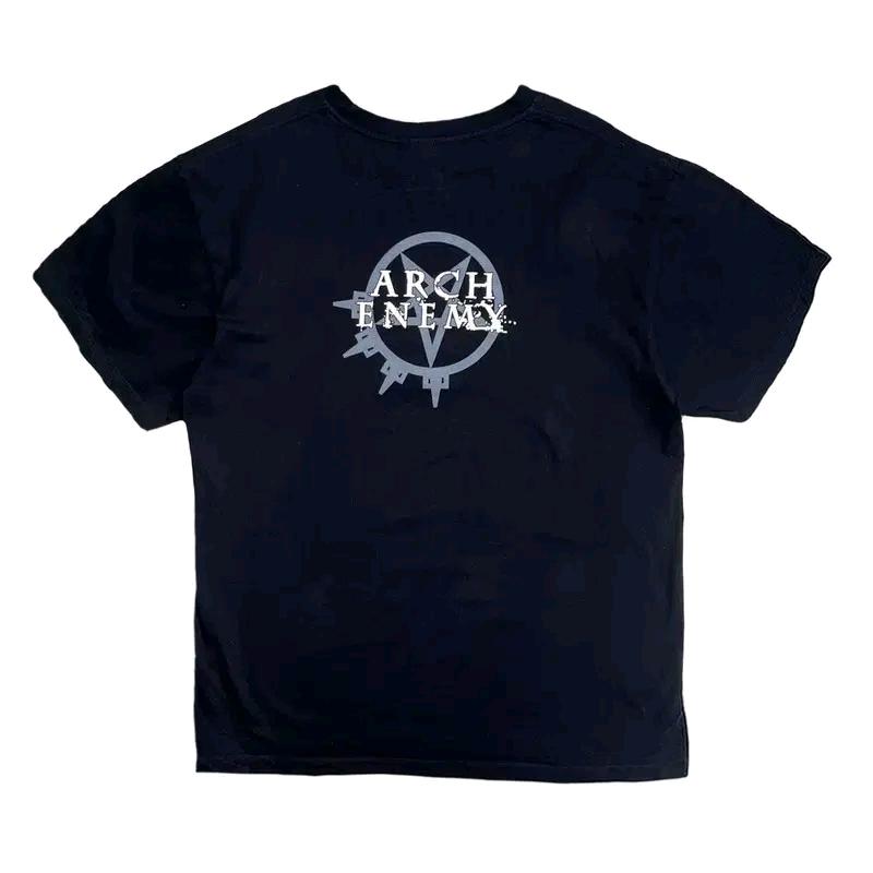 ARCH ENEMY 빅 프린팅 티셔츠 블랙 OS 7