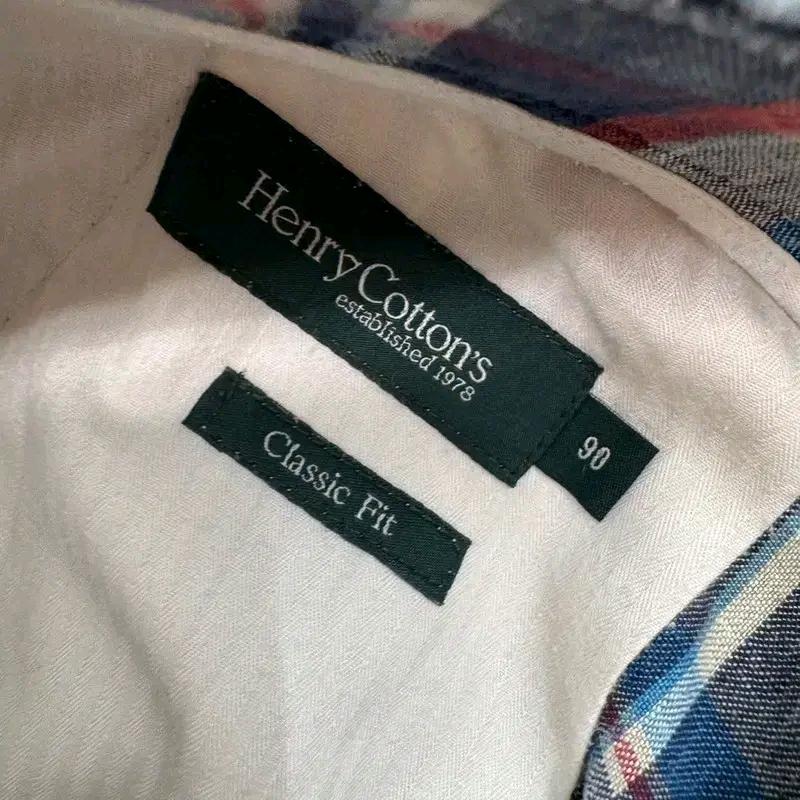 HENRY COTTONS 린넨 체크 반바지 90 3