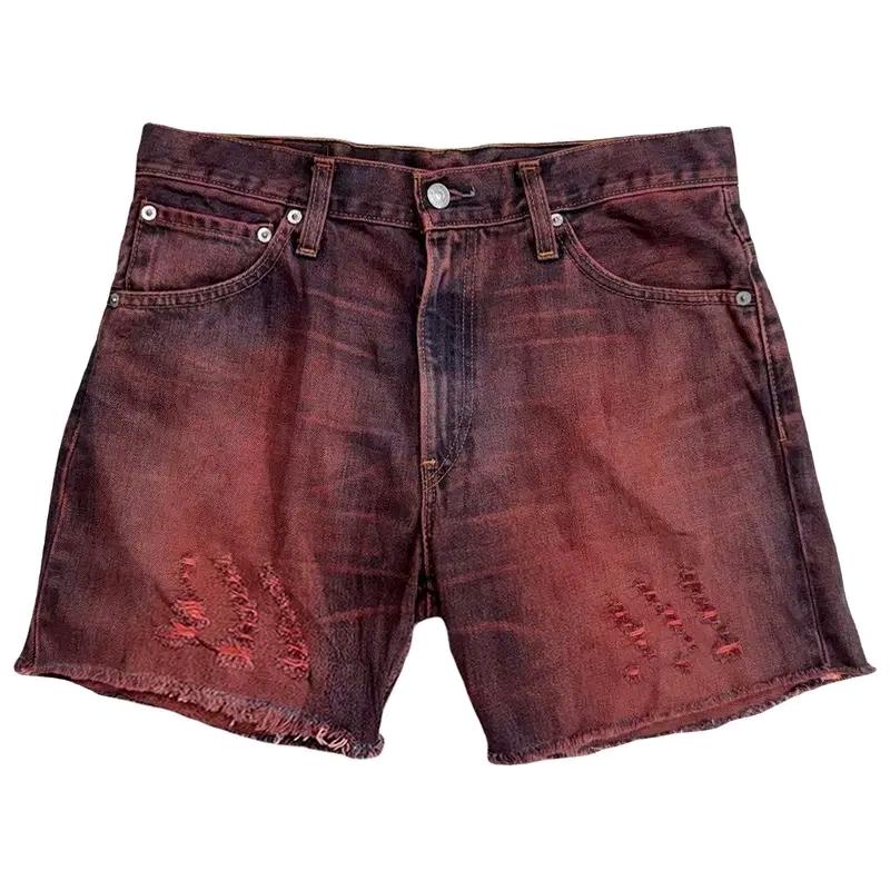 LEVI STRAUSS & CO 507 레드 데님 숏팬츠 W 31 L32 2