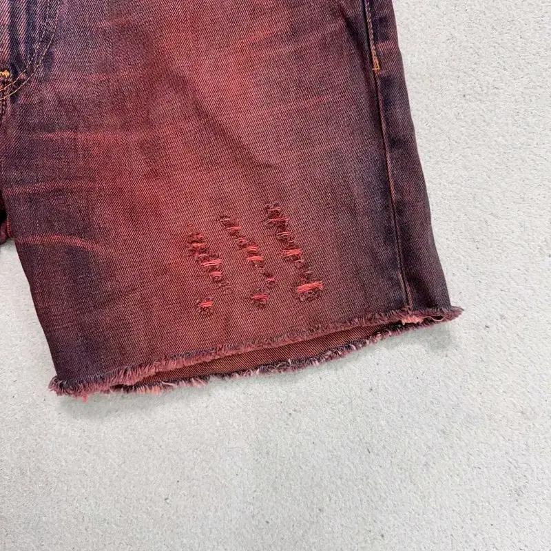 LEVI STRAUSS & CO 507 레드 데님 숏팬츠 W 31 L32 4