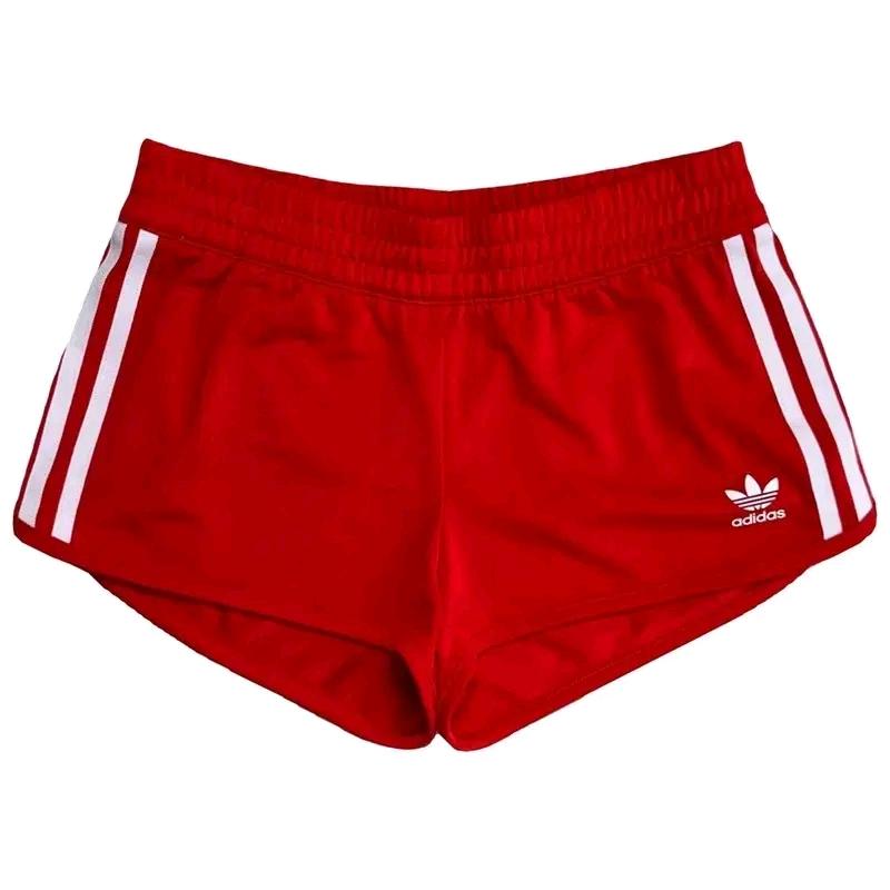 ADIDAS 오리지널 삼선 숏팬츠 레드 85 2