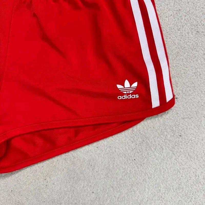 ADIDAS 오리지널 삼선 숏팬츠 레드 85 3