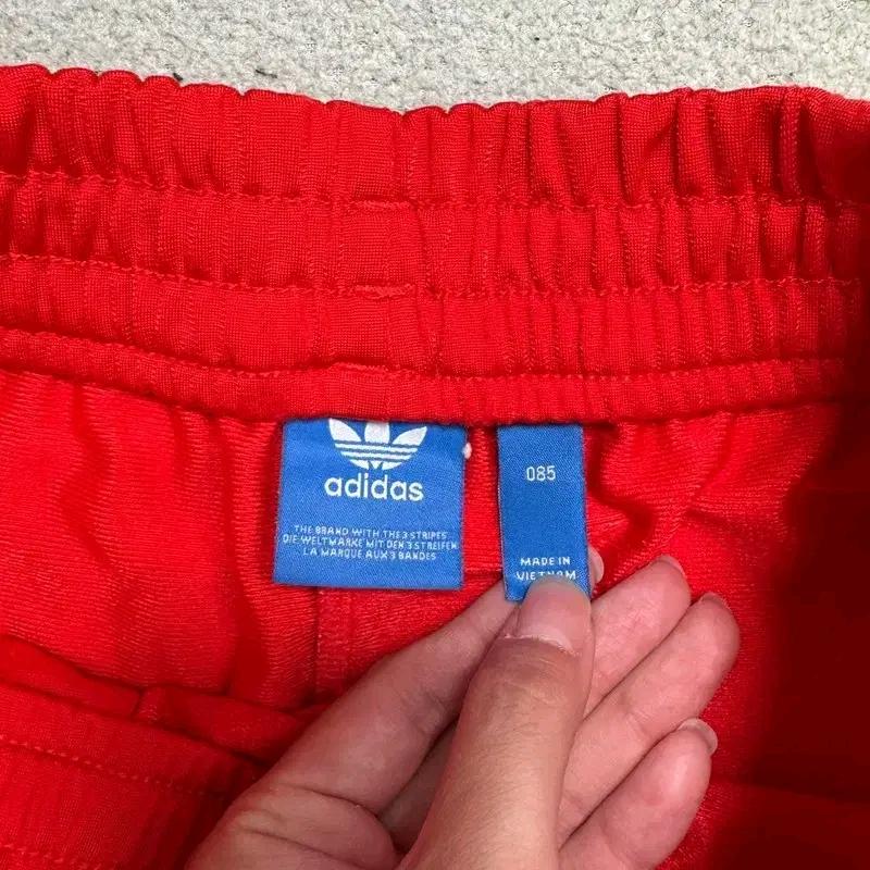 ADIDAS 오리지널 삼선 숏팬츠 레드 85 5
