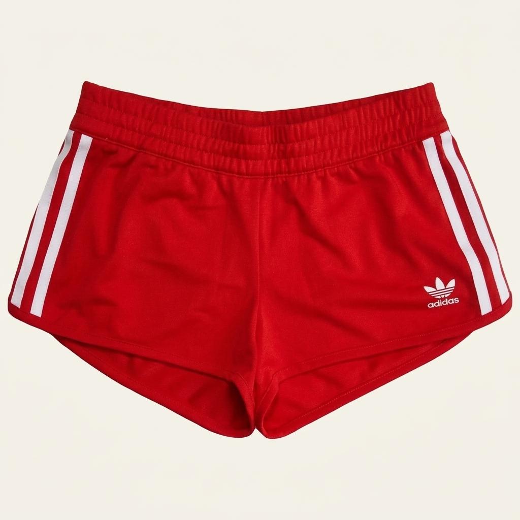 ADIDAS 오리지널 삼선 숏팬츠 레드 85 1